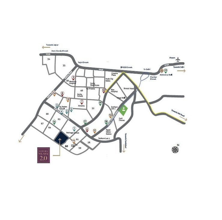 adani samsara vilasa location